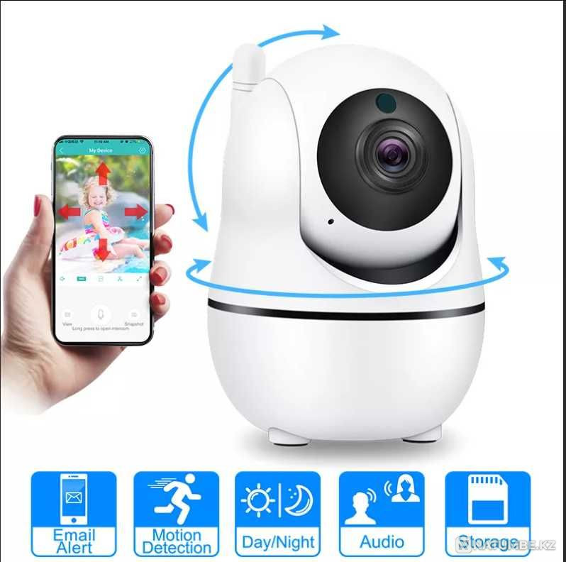 Поворотная видеокамера/ Wi-Fi видеоняня онлайн с приложением  - изображение 3