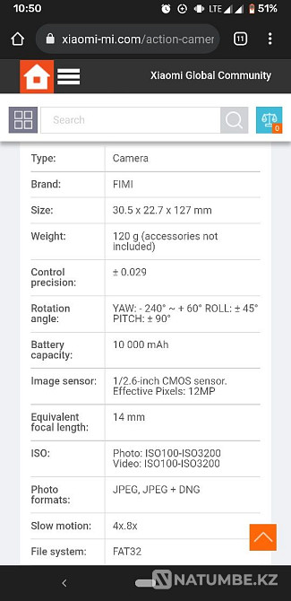 Fimi palm gimbal handheld camera with stabilization  - photo 4