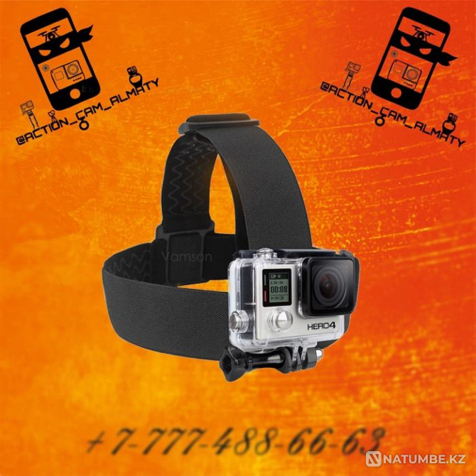 Set - chest + head mount for GoPro action camera; SJCAM  - photo 3