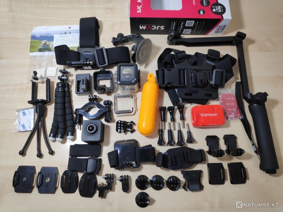 Action camera SJCAM M10 WiFi with a set of different mounts  - photo 2