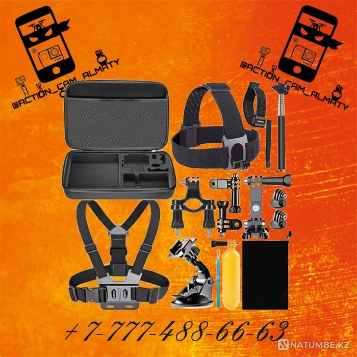 Mounting kits for GoPro action cameras are available; Sony; Xiaomi yi  - photo 1