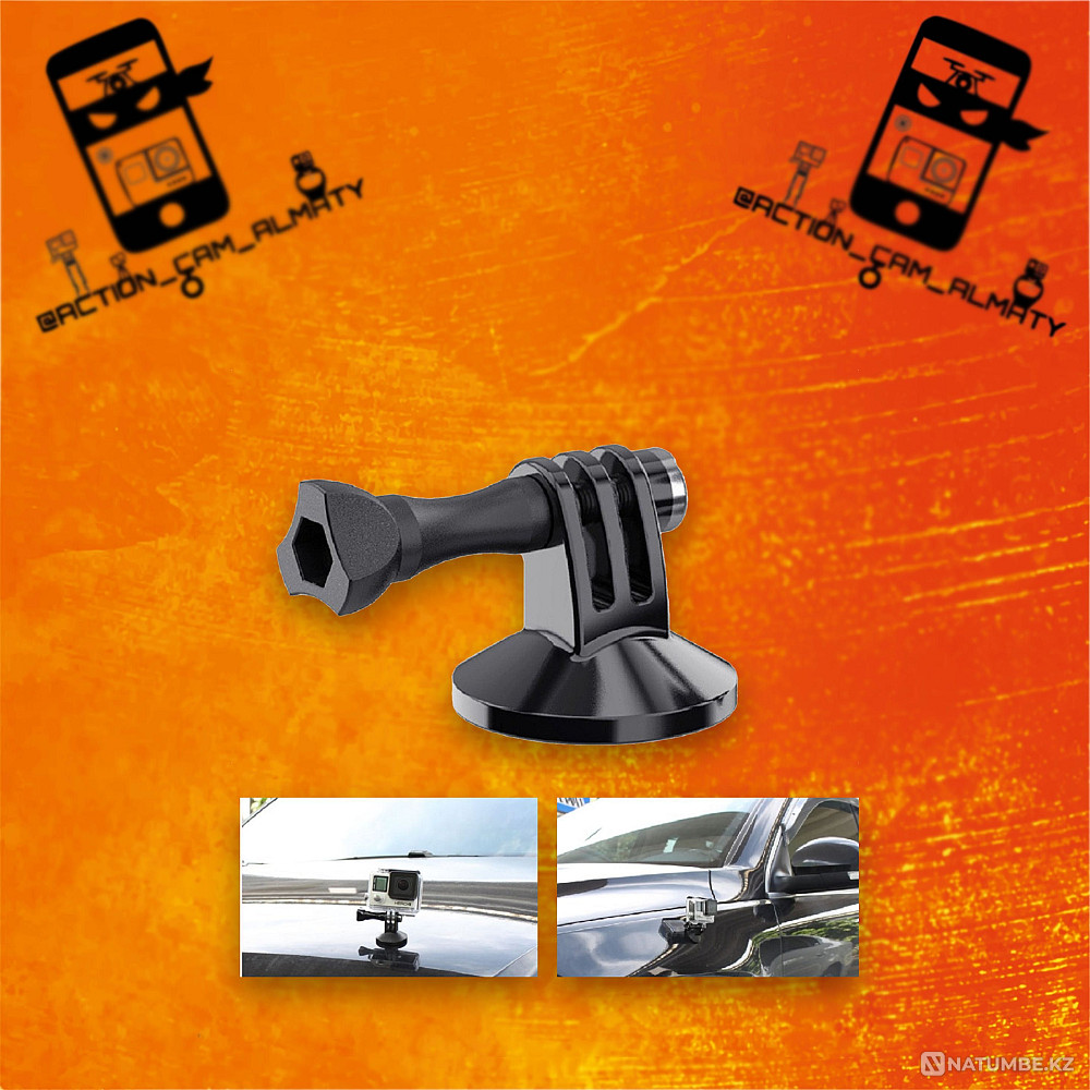 Magnetic mount for action cameras - GoPro; S.J.C.A.M.; Osmo action; Sony  - photo 1