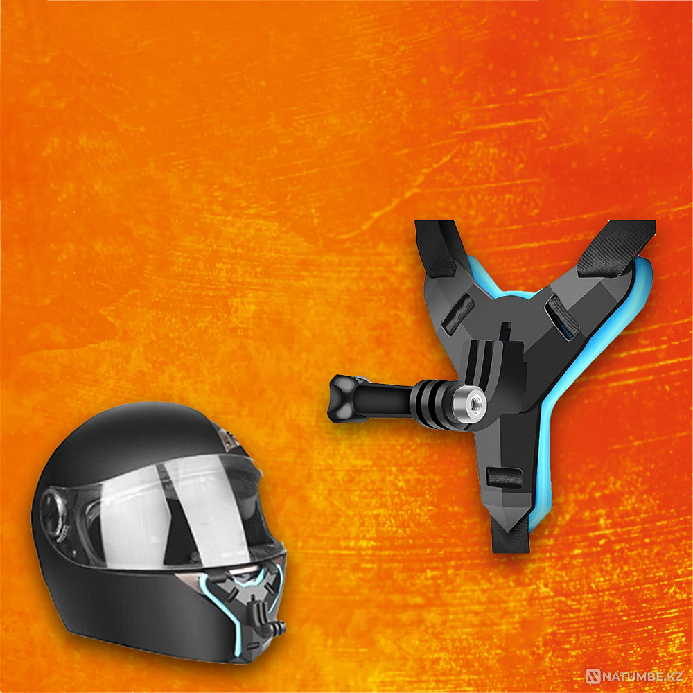 Mount for GoPro/Sony/DJI action on the chin of a motorcycle helmet  - photo 1