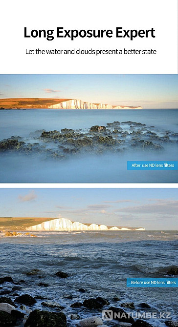 Set of CPL/ND8/ND16/ND32 filters for GoPro1 0/9 Telesin action cameras  - photo 2