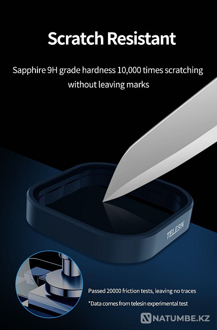 Set of CPL/ND8/ND16/ND32 filters for GoPro1 0/9 Telesin action cameras  - photo 3