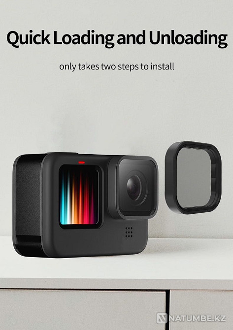 Set of CPL/ND8/ND16/ND32 filters for GoPro1 0/9 Telesin action cameras  - photo 4