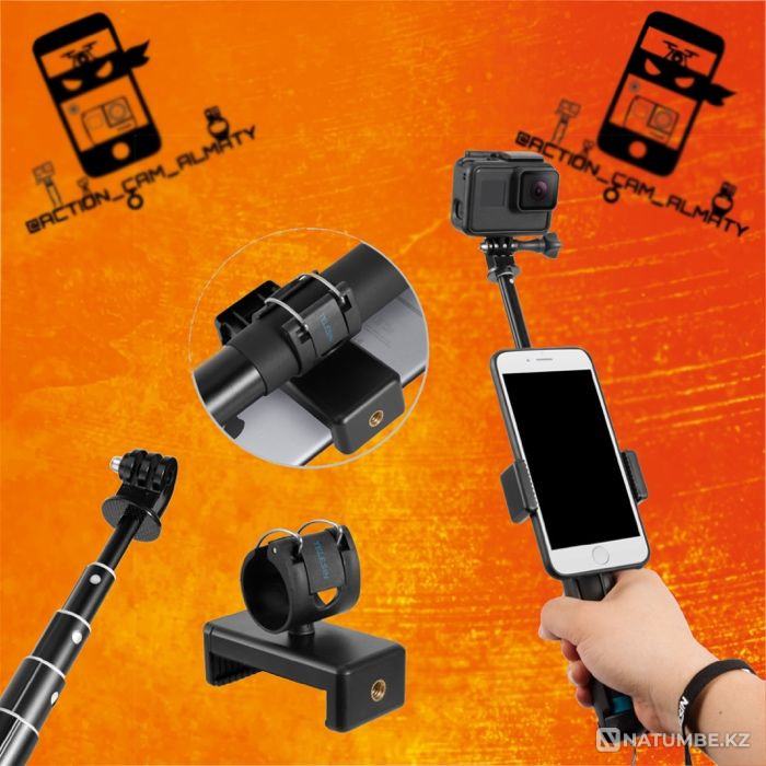 Monopod for all action cameras - GoPro; Sony FDR; DJI Osmo Action  - photo 6