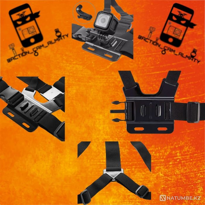 Chest mount for all GoPro action cameras; Sony FDR; DJI Osmo Actio  - photo 2