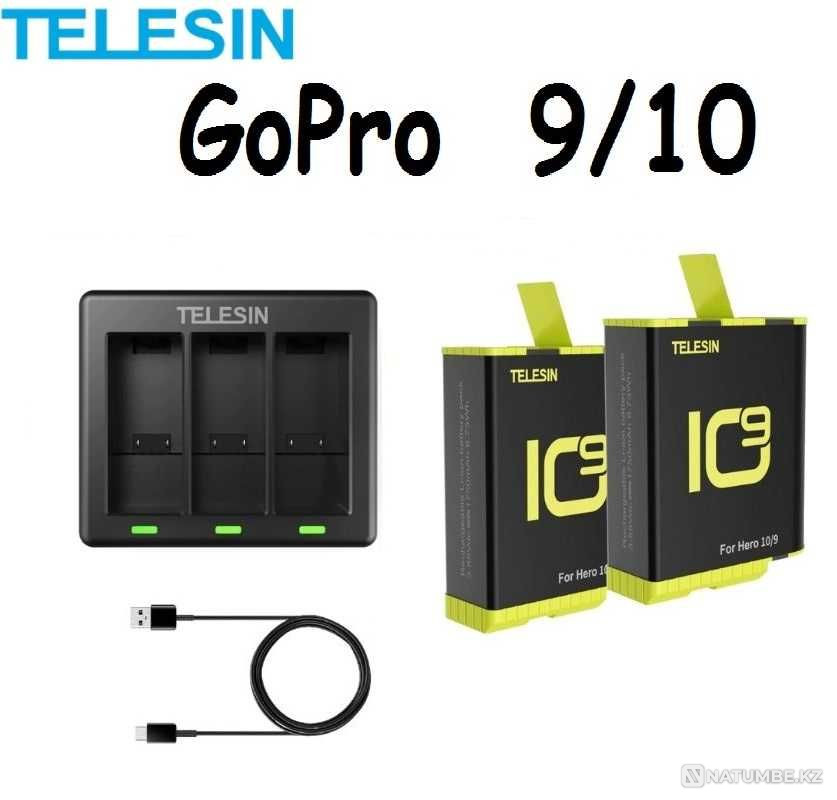 Battery (Accumulator) + charging Gopro 5 / 6 / 7 / 8 / 9 /10/11 TELESIN  - photo 3