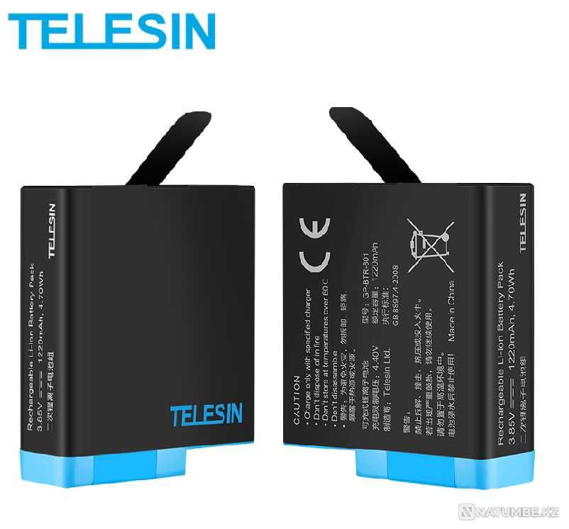 Battery (Accumulator) + charging Gopro 5 / 6 / 7 / 8 / 9 /10/11 TELESIN  - photo 4