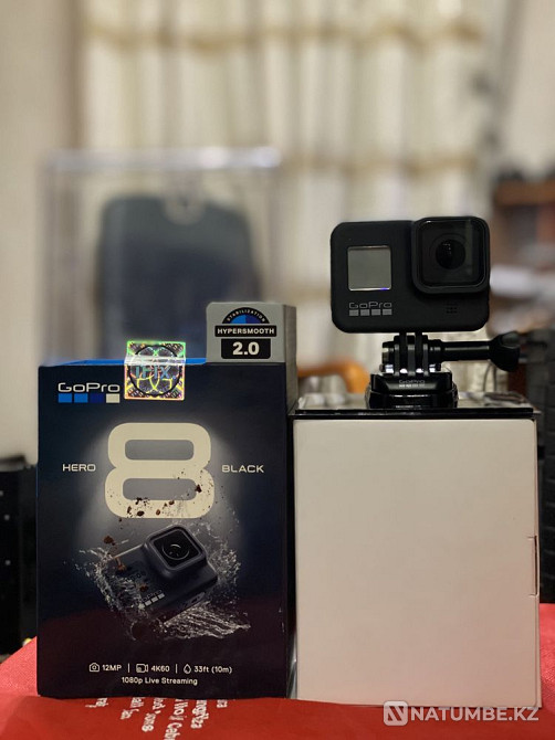 Gopro 8; hero 8 black; action camera; condition is close to new  - photo 1