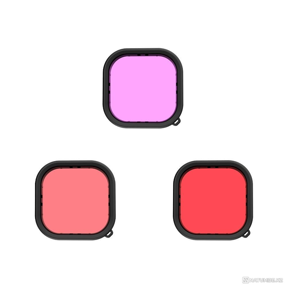 Set of Telesin filters for underwater housing for GoPro 11/10/9  - photo 2