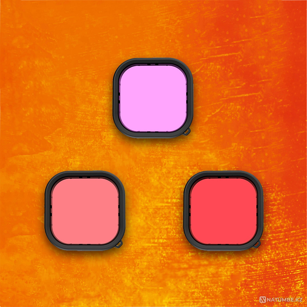 Set of Telesin filters for underwater housing for GoPro 11/10/9  - photo 1