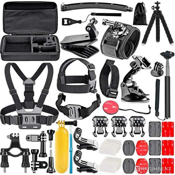 Mounting kit for Gopro action cameras; Xiaomi Yi; S.J.C.A.M.; Sony;DJI.  - photo 1