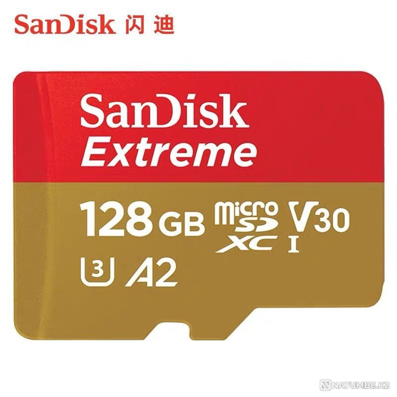 Micro SD card. SanDisk Extreme 128gb memory cards; 256gb.  - photo 5