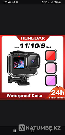 GoPro Hero 11 10 9 черный водонепроницаемый чехол для дайвинга  - изображение 2