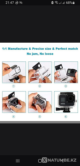 GoPro Hero 11 10 9 черный водонепроницаемый чехол для дайвинга  - изображение 6