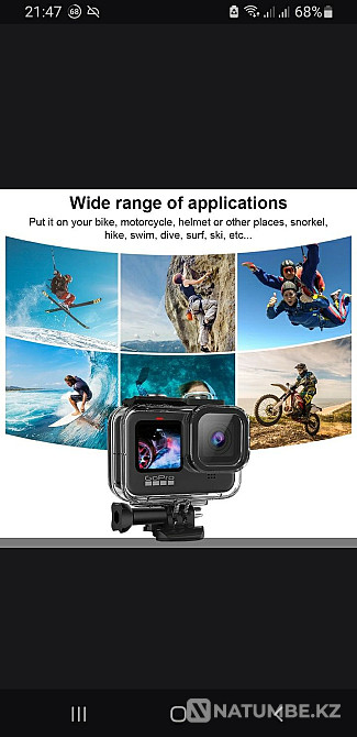 GoPro Hero 11 10 9 черный водонепроницаемый чехол для дайвинга  - изображение 4