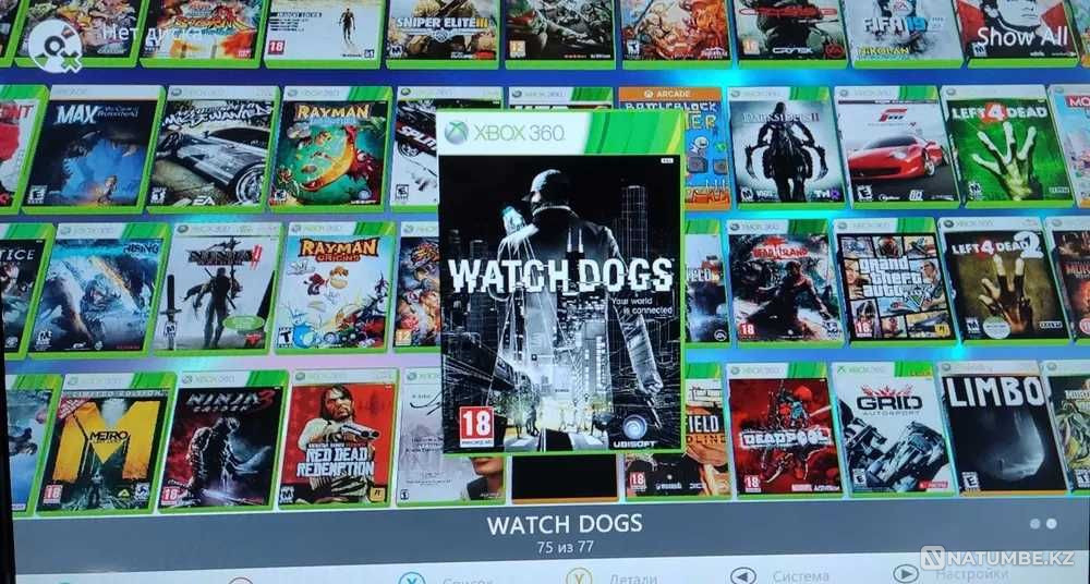 Xbox 360 Қатты дискі 500 ГБ; ойындарға толы (77 дана); Freeboot үшін.  - изображение 2