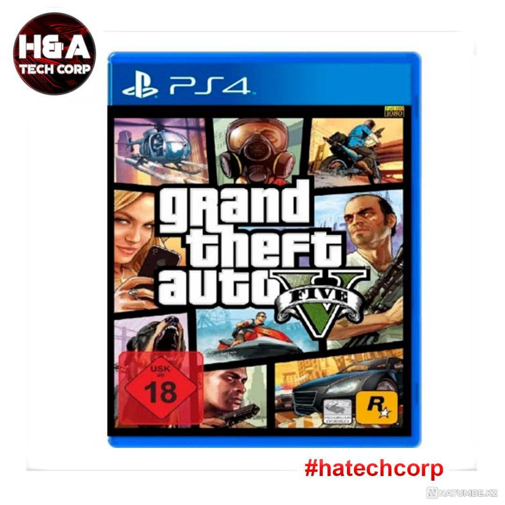 GTA Grand Theft Auto V Premium Edition PS4 новый купить Алматы  - изображение 1