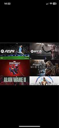 Сандық ойындар мен жазылымдарды сату Ps plus ps4 ps5 ufc gta mk fc 