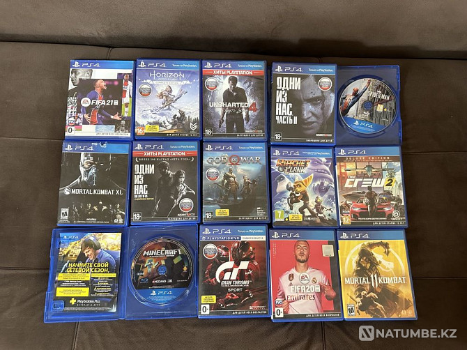 Games on discs PlayStation 4 Fifa ps 5 God of war crew 2 rdr2  - photo 1