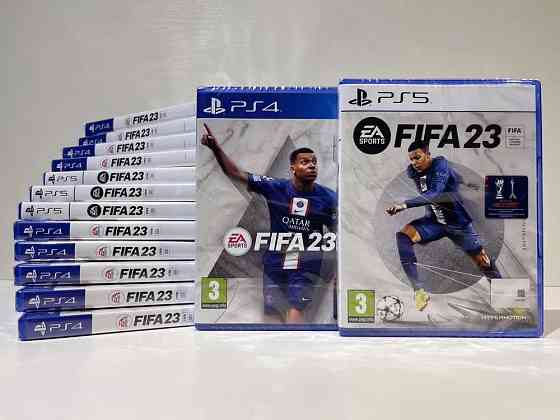 Новинка! Диск FIFA 23 PS4/PS5 Playstation 4/5 игра / New! Каспи Red/QR 