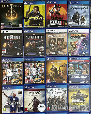 Discs on PlayStation 5 games on PlayStation 4  - photo 2
