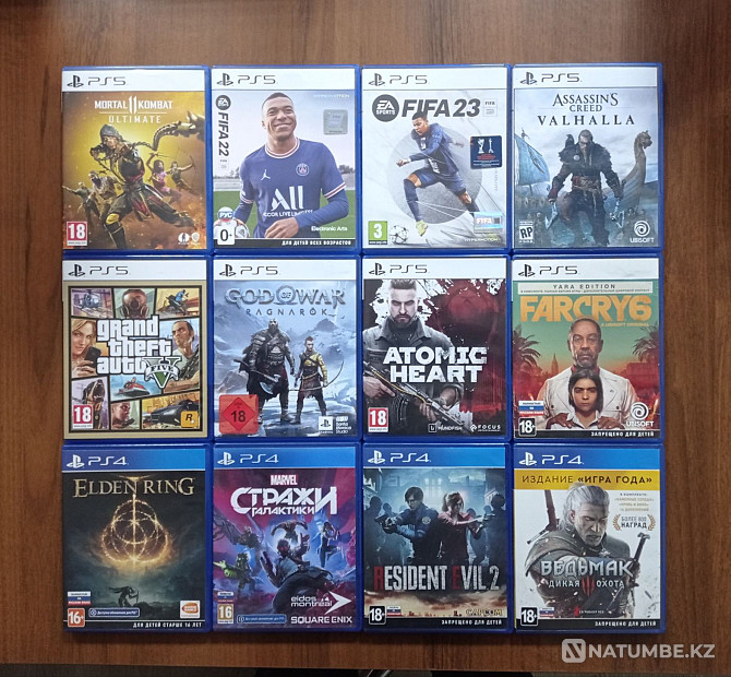 Games on ps4 and ps5 GTA; fifa; atomic heart God of war spider injustice ps  - photo 1