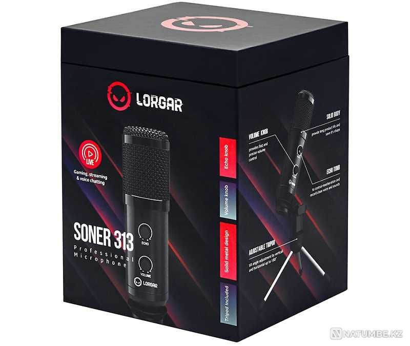 Микрофон Lorgar Soner 313 (профессиональный; игровой; стриминговый) Алматы - изображение 1