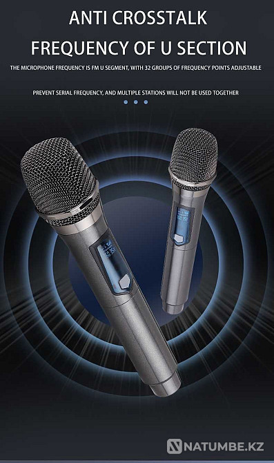 Professional Condenser Wireless Microphone U011/U022 Almaty - photo 3