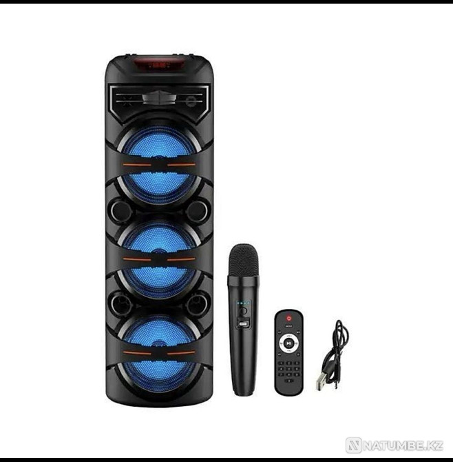 Колонка ZQS 8302 беспроводная большая с беспроводным микрофоном Алматы - изображение 1