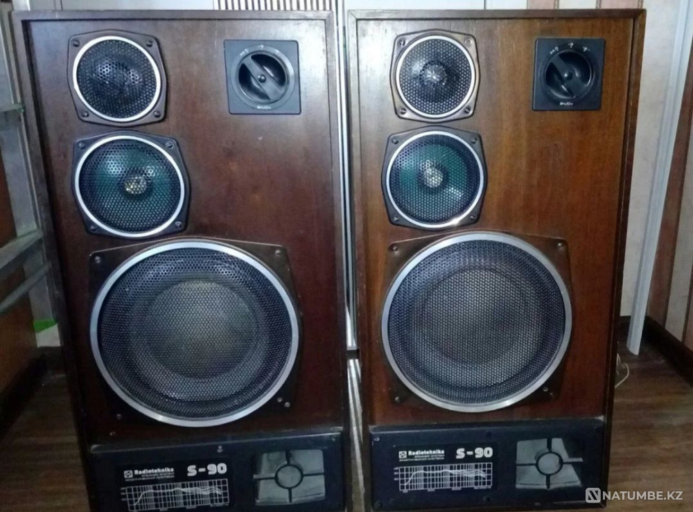 Колонки S90+усилитель Technics Stereo integrated Amplifier SU-Z200 Алматы - изображение 1