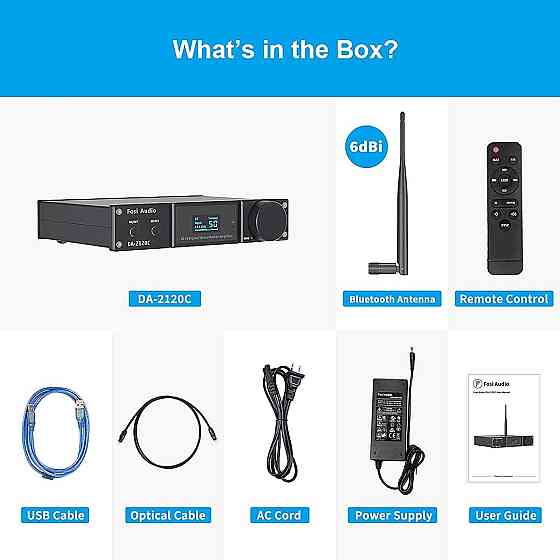 Акустика JVC 90F. 140 W усилитель Fosi Audio DA2120C Bluetooth 240W Алматы