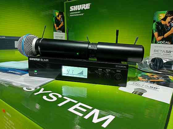 Радио Микрофоны SHURE BLX4R/BETA 58 Музыкальная Аппаратура; Колонки Алматы