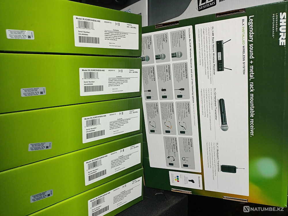 Radio Microphones SHURE BLX4R/BETA 58 Musical Equipment; Columns Almaty - photo 3