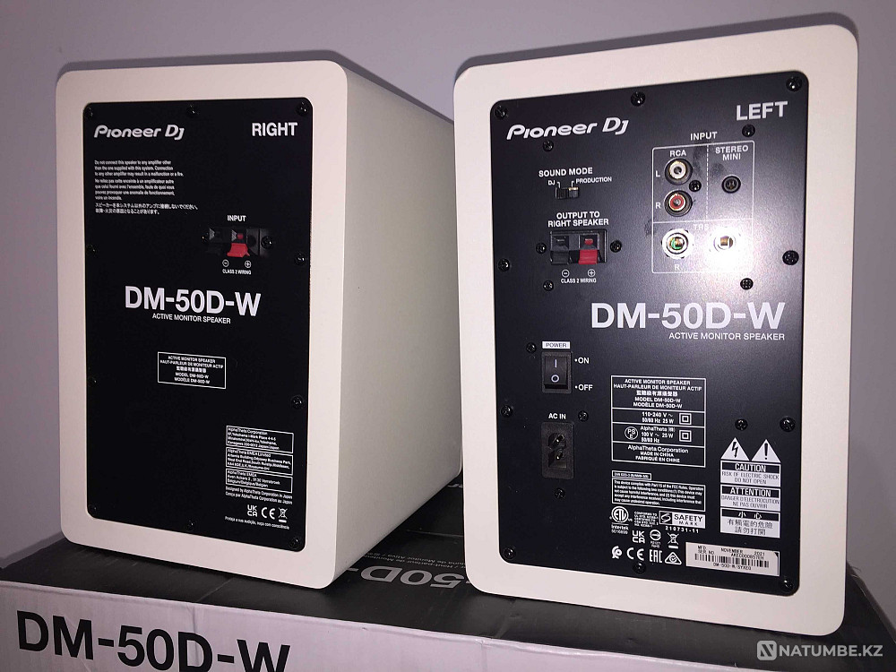 Studio monitors with amplifier PIONEER DJ DM-50D-W nominal 50w Almaty - photo 5