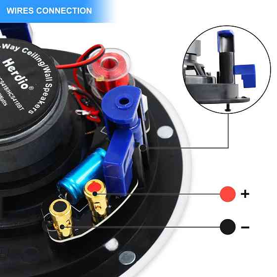 4-дюймовые потолочные Bluetooth-динамики 160 Вт Herdio HCS-418BT Алматы