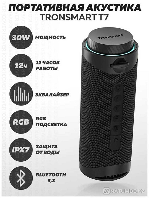 Tronsmart T7 30W stereo 2.1 (играет как JBL CHARGE 5) Алматы - изображение 2