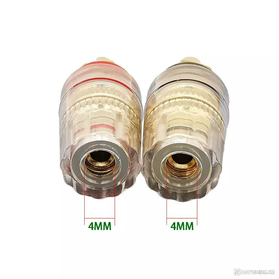 Brass connector for audio system speakers plug connector clamp Almaty - photo 6