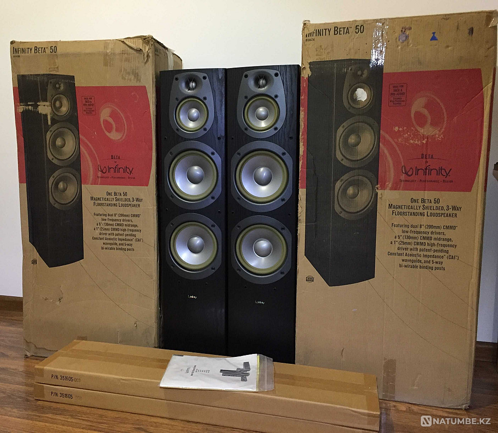 Премиальная акустика Infinity Beta 50 RMS 250W 91 dB USA 58кг (новая) Алматы - изображение 1