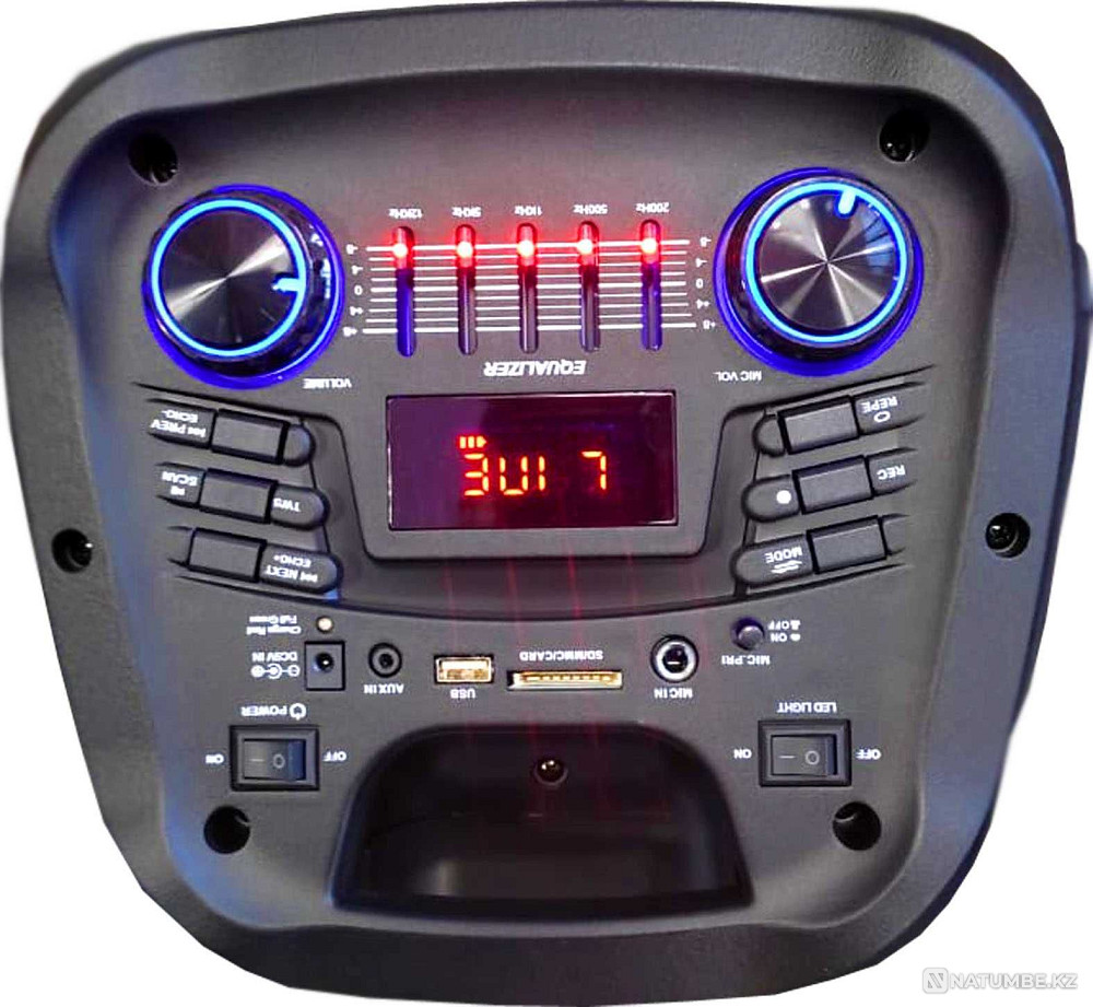 SPEAKER WITH MICROPHONE. Light music. Calonka. Columns. Speakers. Almaty - photo 2