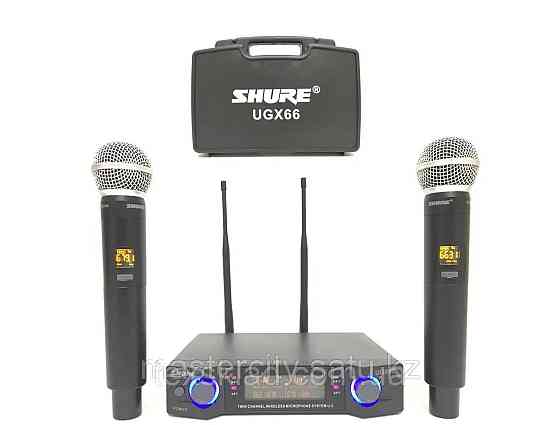 Микрофонная система SHURE UGX66. Акустическая система. Микрофоны. Almaty