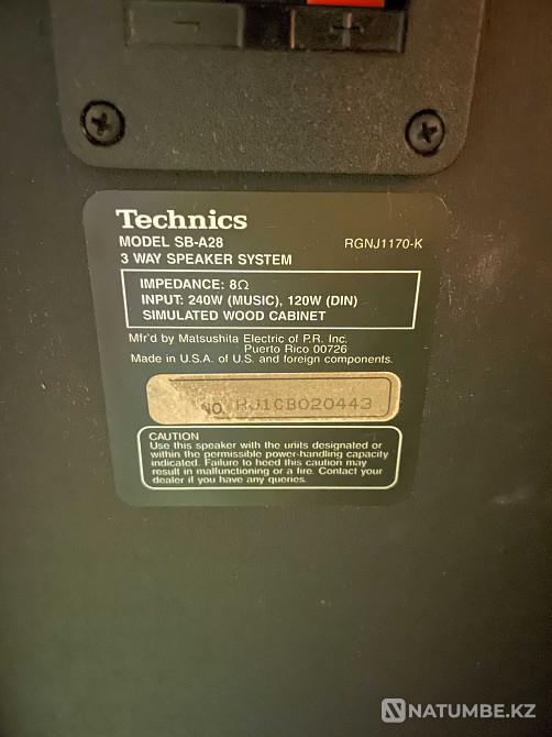 Колонки Акустические Technics Алматы - изображение 2