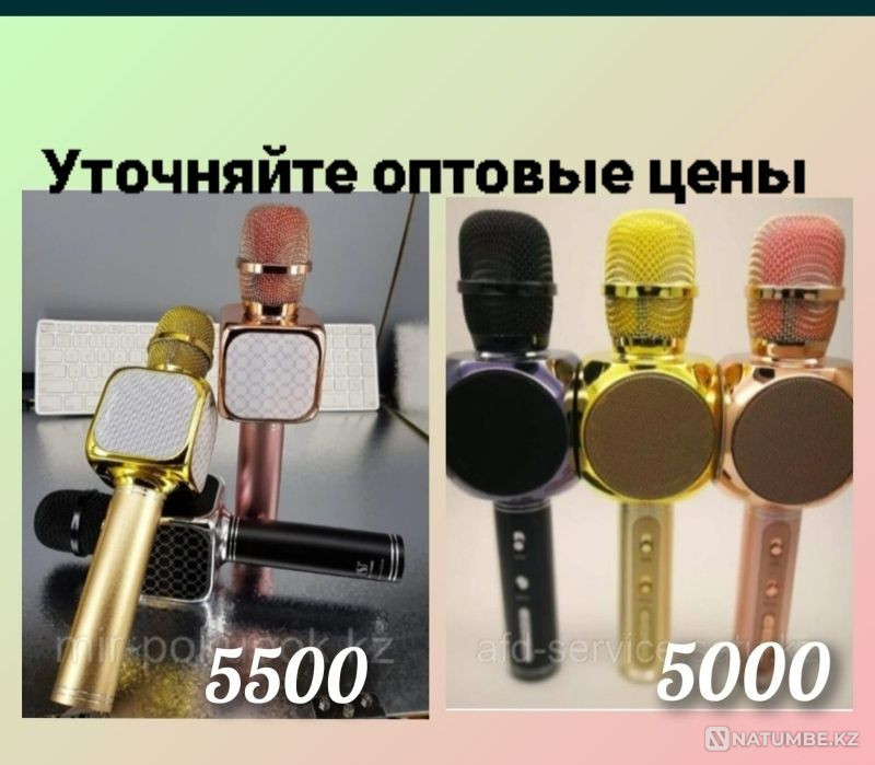Karaoke microphone YS-69 and YS-63. Microphone. Wireless microphone. Almaty - photo 1