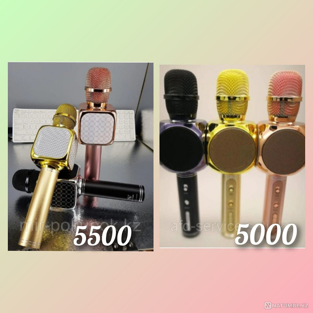 Karaoke microphone YS-69 and YS-63. Microphone. Wireless microphone. Almaty - photo 2
