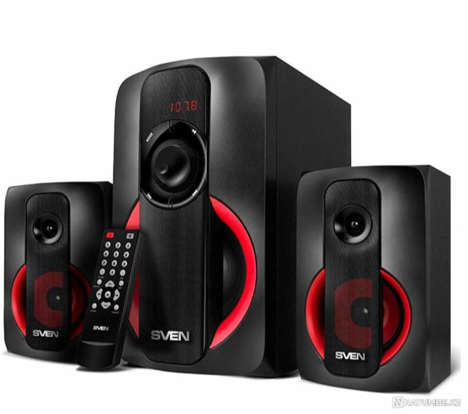 Колонки SVEN MS-304; черный Алматы - изображение 1