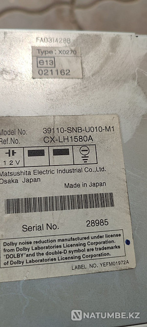 Audio system for Honda Civic 2006 Almaty - photo 2