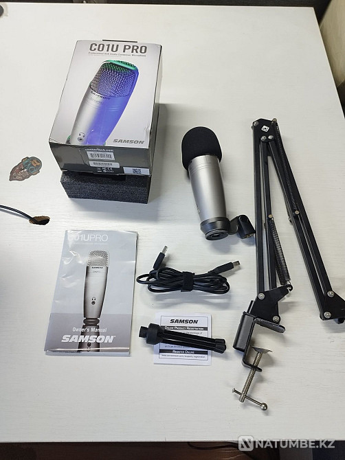 Samson s01upro USB микрофоны + үстелге арналған тіреуіш  Алматы - изображение 2