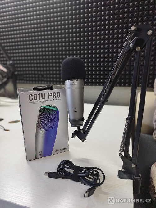 Samson s01upro USB микрофоны + үстелге арналған тіреуіш  Алматы - изображение 1